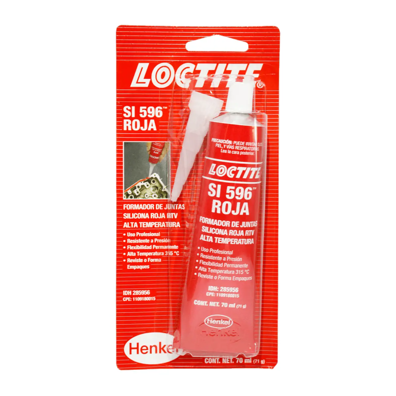SILICON FORMADOR DE JUNTAS LOCTITE SI 596 ROJA